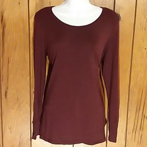 Maroon Long Sleeve Tee EUC
